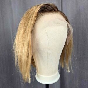 13x4 Lace Front Pre-plucked Hairline Ombre Honey Blond Human Hair Glue-less 10”